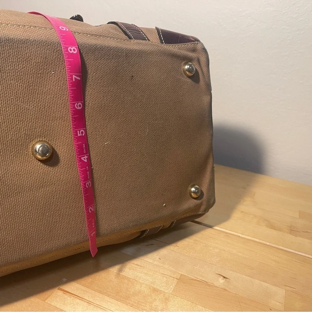 Mulholland Safari Canvas & Leather Weekender Travel Duffel Heritage Bag USA